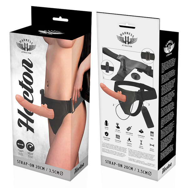 Arnés vibrador hector 20 cm o 3.5 cm