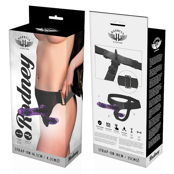 Rodney doble penetración vibrador 18 cm o 3.5 cm