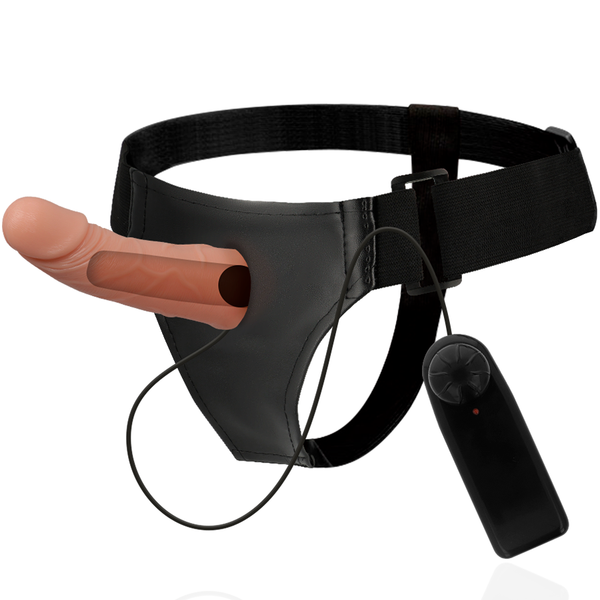 Arnés hueco marcos con vibrador 15 cm o 5 cm