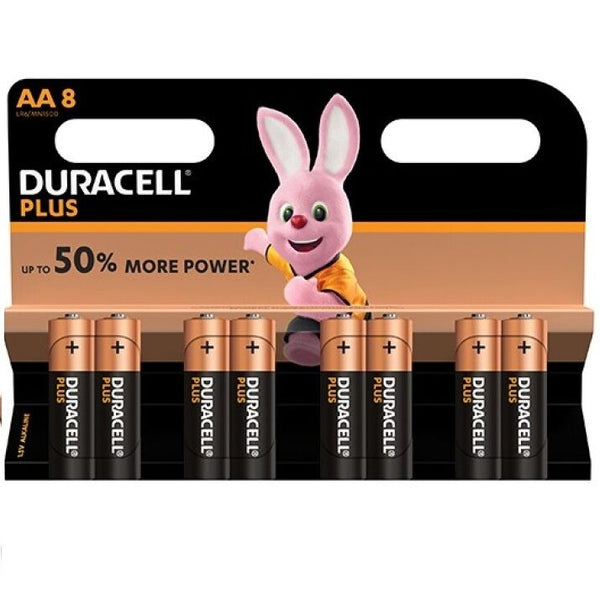 Duracell plus power pila alcalina aa lr6 blister*8
