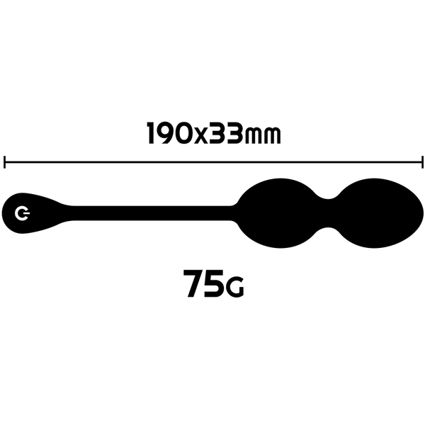 Nisha bolas kegel recargables vibradoras negro
