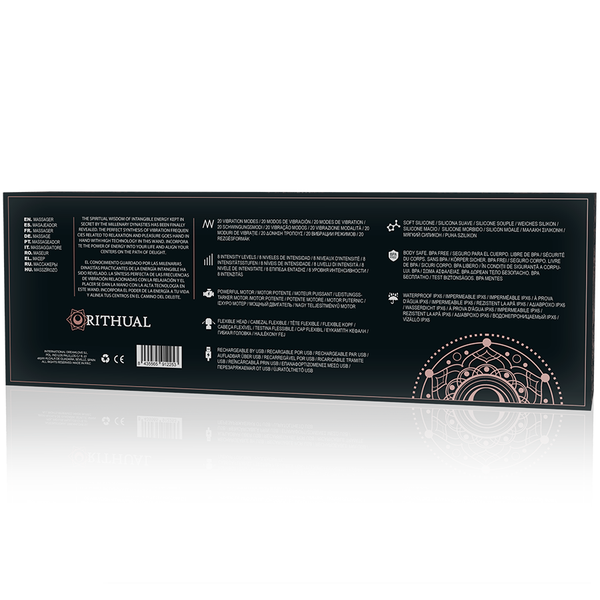 Rithual akasha wand recargable potente 2.0 negro