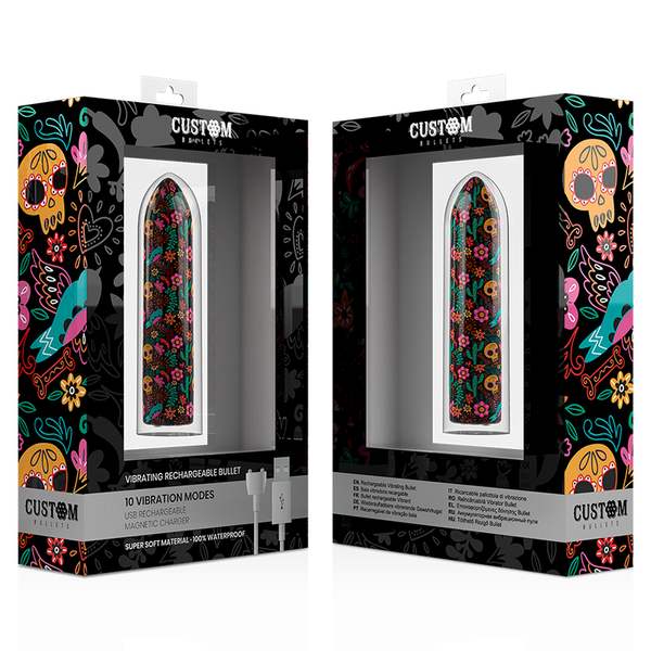 Custom bala recargable skull 10 intensidades