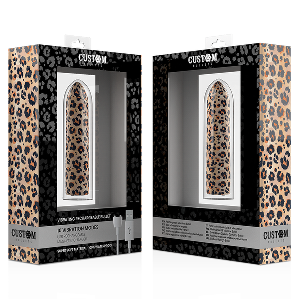 Custom bala recargable leopard 10 intensidades