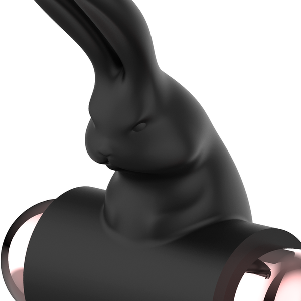 Anillo vibrador para el pene negro y dorado