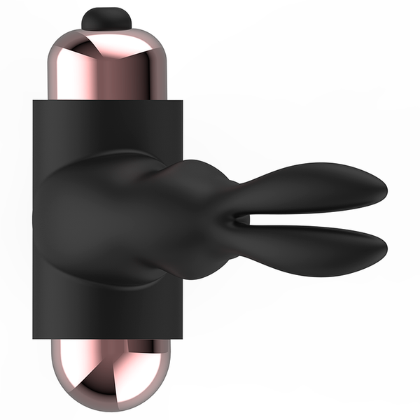 Anillo vibrador para el pene negro y dorado