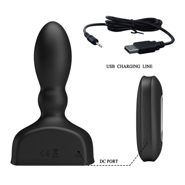 Mr plug anal hinchable negro control remoto