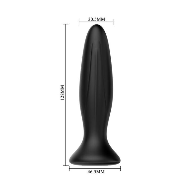 Plug anal vibrador negro recargable
