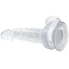 Baile dildo realístico con ventosa y testículos 16.7 cm transparente