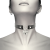 Coquette collar cuero vegano accesorio corazón con llave