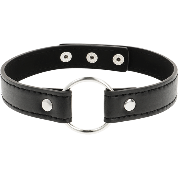 Coquette collar cuero vegano accesorio woman