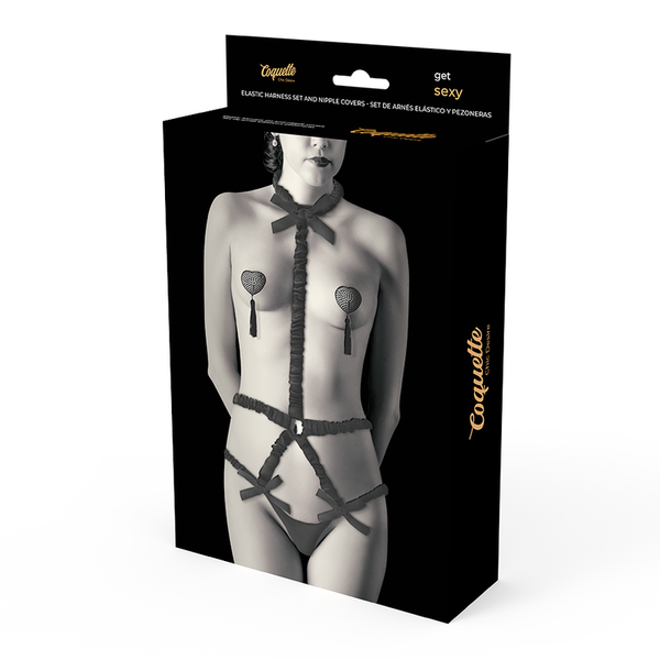 Coquette lingerie set con pezoneras deluxe