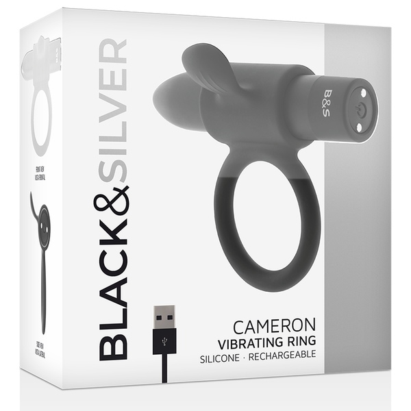 Anillo vibrador Cameron recargable negro