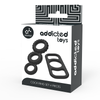 Addicted set 4 anillos silicona para el pene