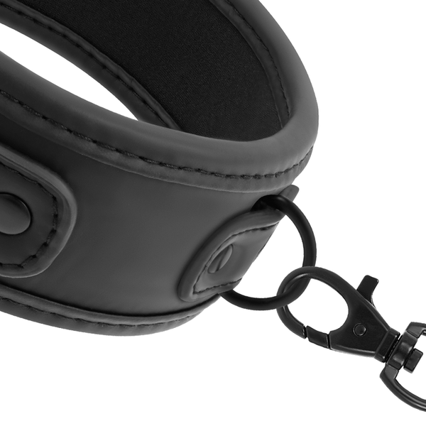 Fetish collar con cadena con forro de neopreno 3