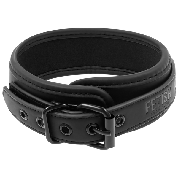 Fetish collar con cadena con forro de neopreno 3