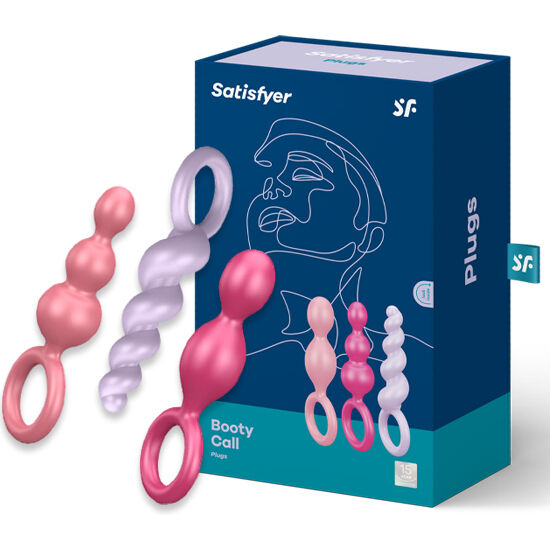 Satisfyer anal plugs set 3 pcs tricolor