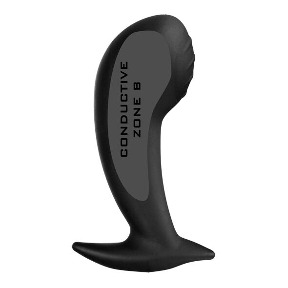 Estimulador anal y vaginal Nona de silicona negro para Punto G