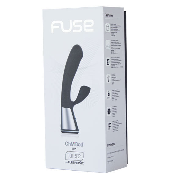 Vibrador Kiiroo OhMiBod Fuse con app y control remoto negro