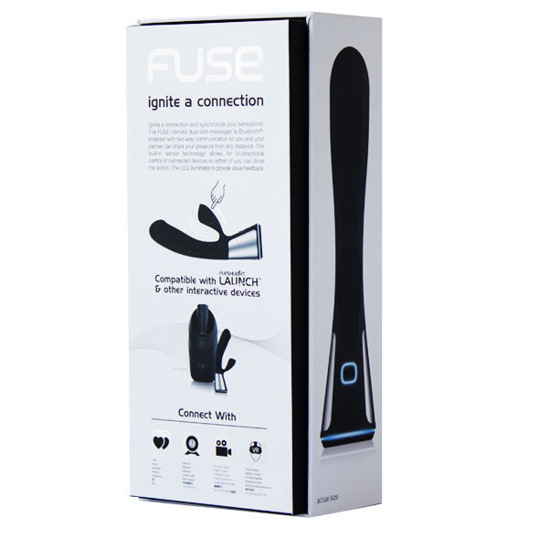Vibrador Kiiroo OhMiBod Fuse con app y control remoto negro