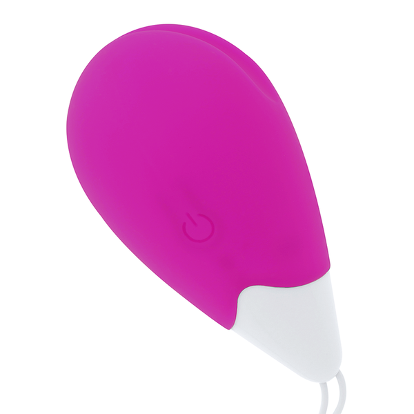 Huevo vibrador 10 modos lila y blanco