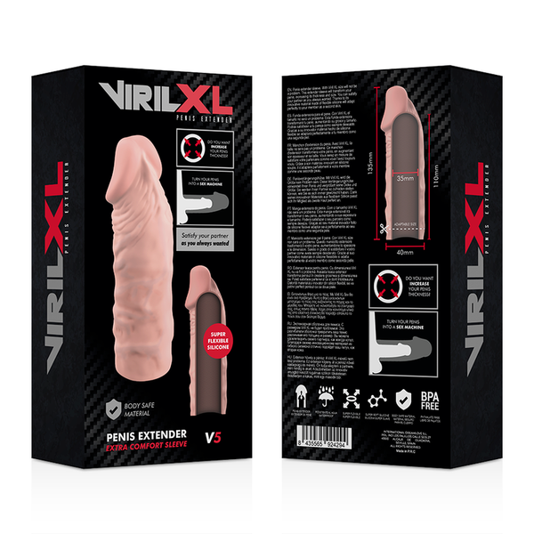 Virilxl extension de pene liquid silicone v5 natural