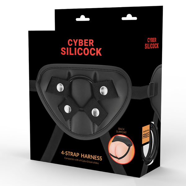 Cyber arnés con 3 anillas silicona