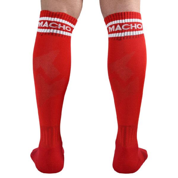 Macho calcetines largos talla única azul