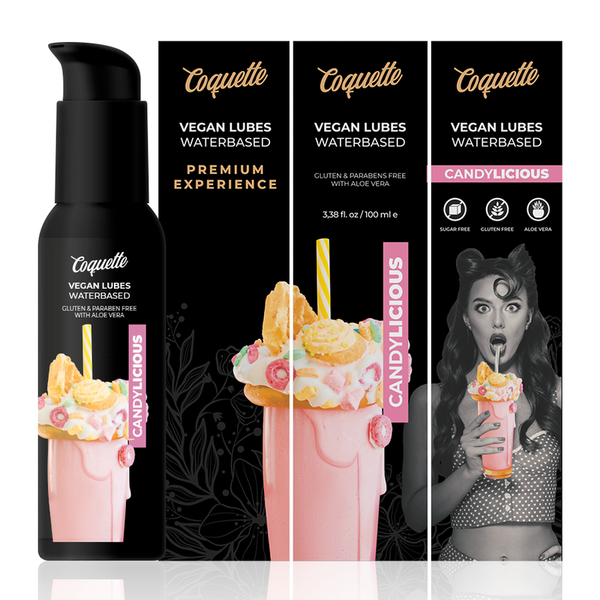 Coquette premium experience lubricante vegano candylicious 100ml