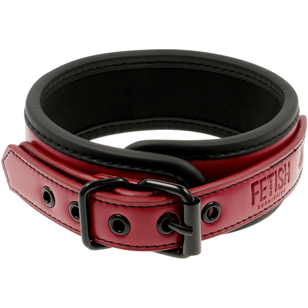 Fetish collar con cadena con forro de neopreno