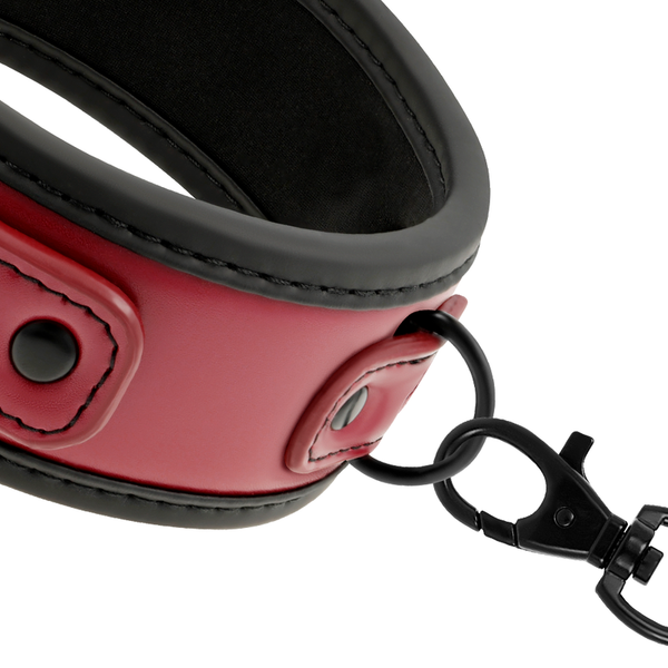 Fetish collar con cadena con forro de neopreno