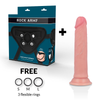 Arnés Rock con dildo Premium Avenger de silicona líquida 19 cm x 3,98 cm