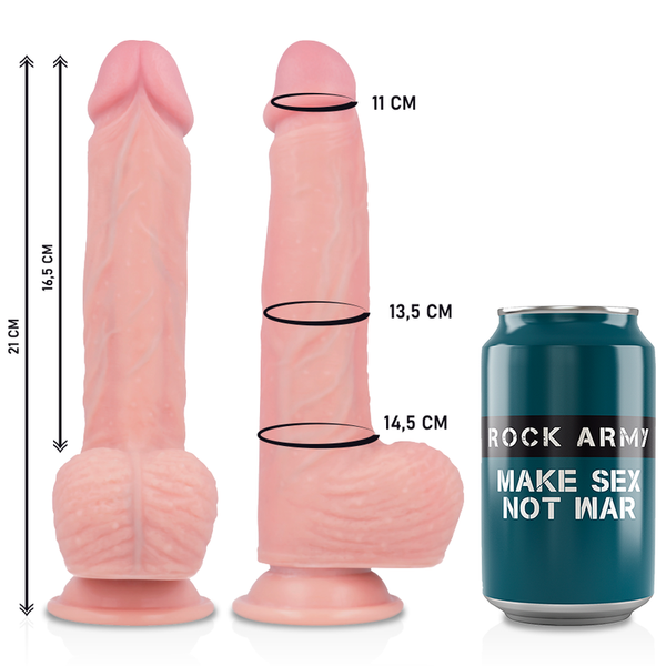 Rock arnés con liquid silicone dildo premium spitfire 21 cm o 4.62 cm