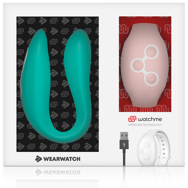 Vibrador dual technology watchme agua marina rosa