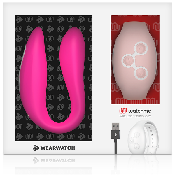 Vibrador dual technology watchme fucsia rosa