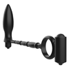 Vibrador plug anal con anillo