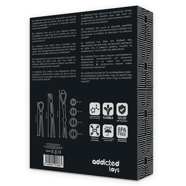 Addicted kit de 7 anillas silicona flexible