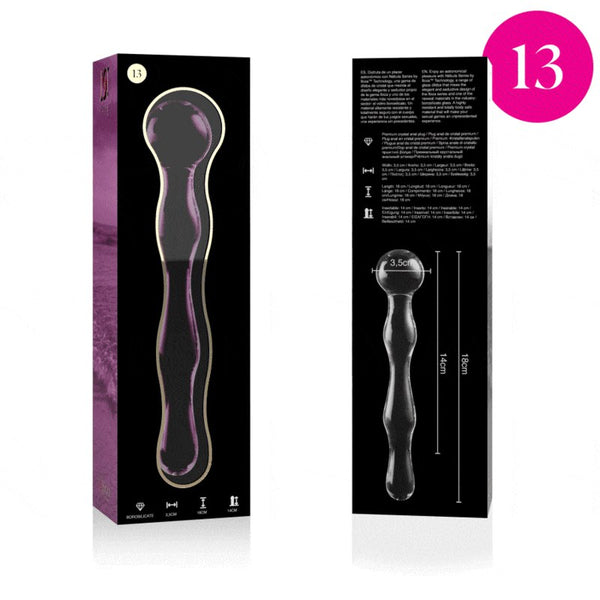 Nebula modelo 13 dildo cristal rosa 18 cm o 3.5 cm