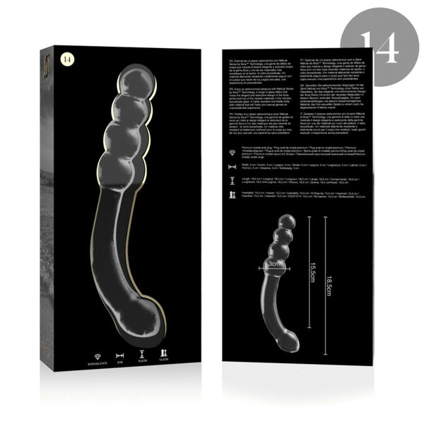Nebula modelo 14 dildo cristal rosa 18.5 cm o 3 cm