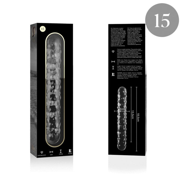 Nebula modelo 15 dildo cristal rosa 18.5 cm o 3 cm