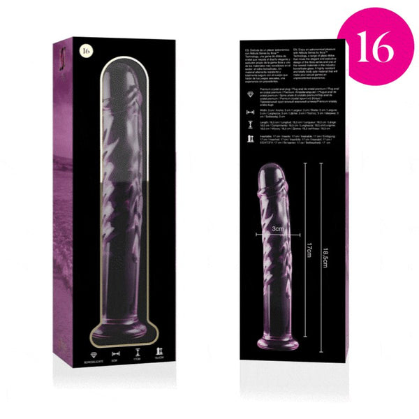 Nebula modelo 16 dildo cristal rosa 18.5 cm o 3 cm