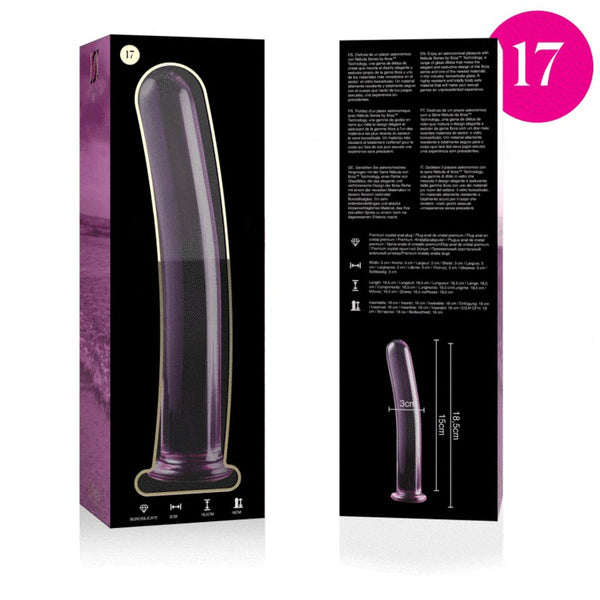 Nebula modelo 17 dildo cristal rosa 18.5 cm o 3 cm