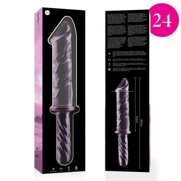 Nebula modelo 24 dildo cristal rosa 28.5 cm o 5 cm