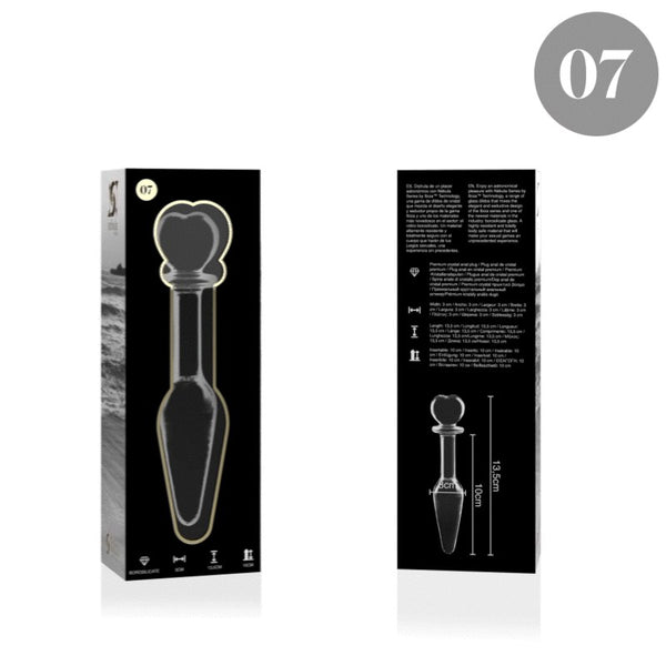 Nebula modelo 7 plug cristal rosa 13.5 cm o 3 cm